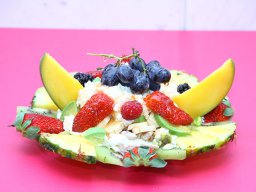 صحن فواكه/قشطة